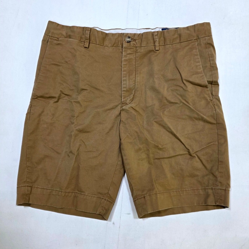 Polo Ralph Lauren Shorts Mens 35 Brown Slim Stretch Chino Twill Casual 8842
